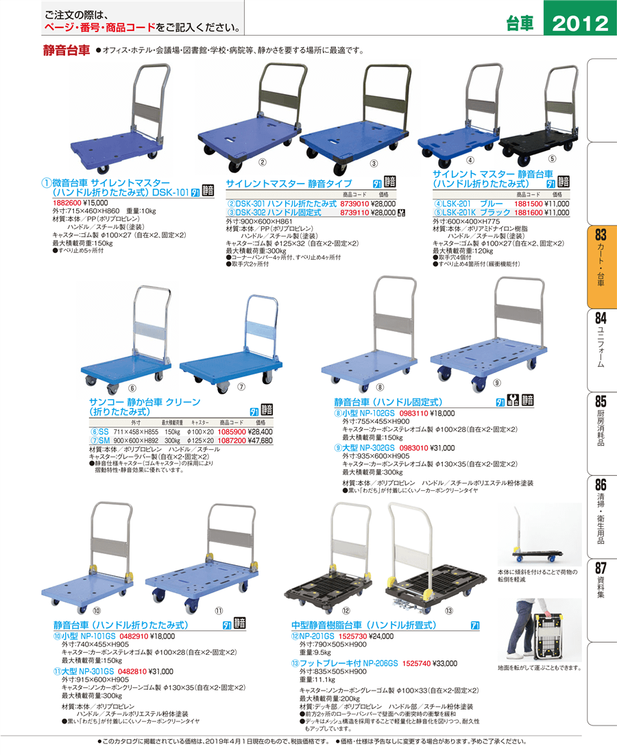 最適な価格 サンコー 静か台車クリーンＳＭ オリタタミＨ 青 ×1個 80540810