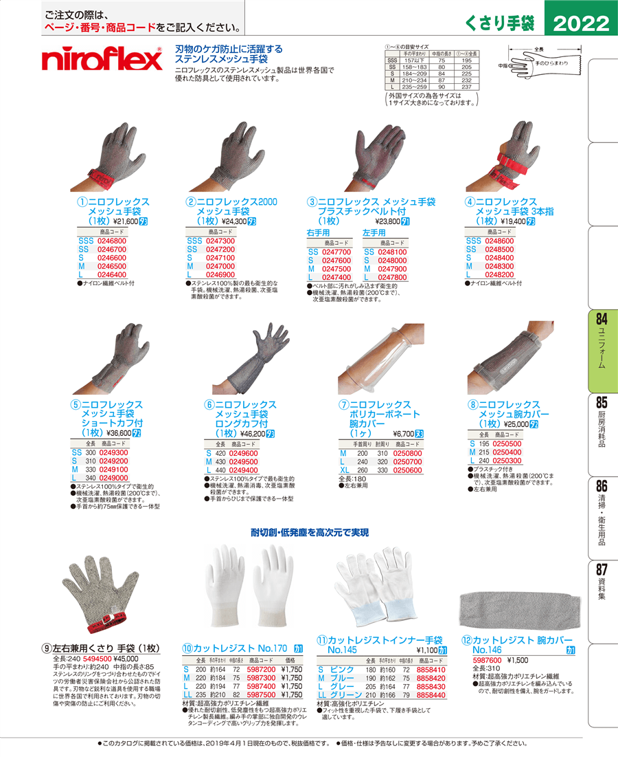 ニロフレックス メッシュ手袋(1枚)S ステンレス - 2