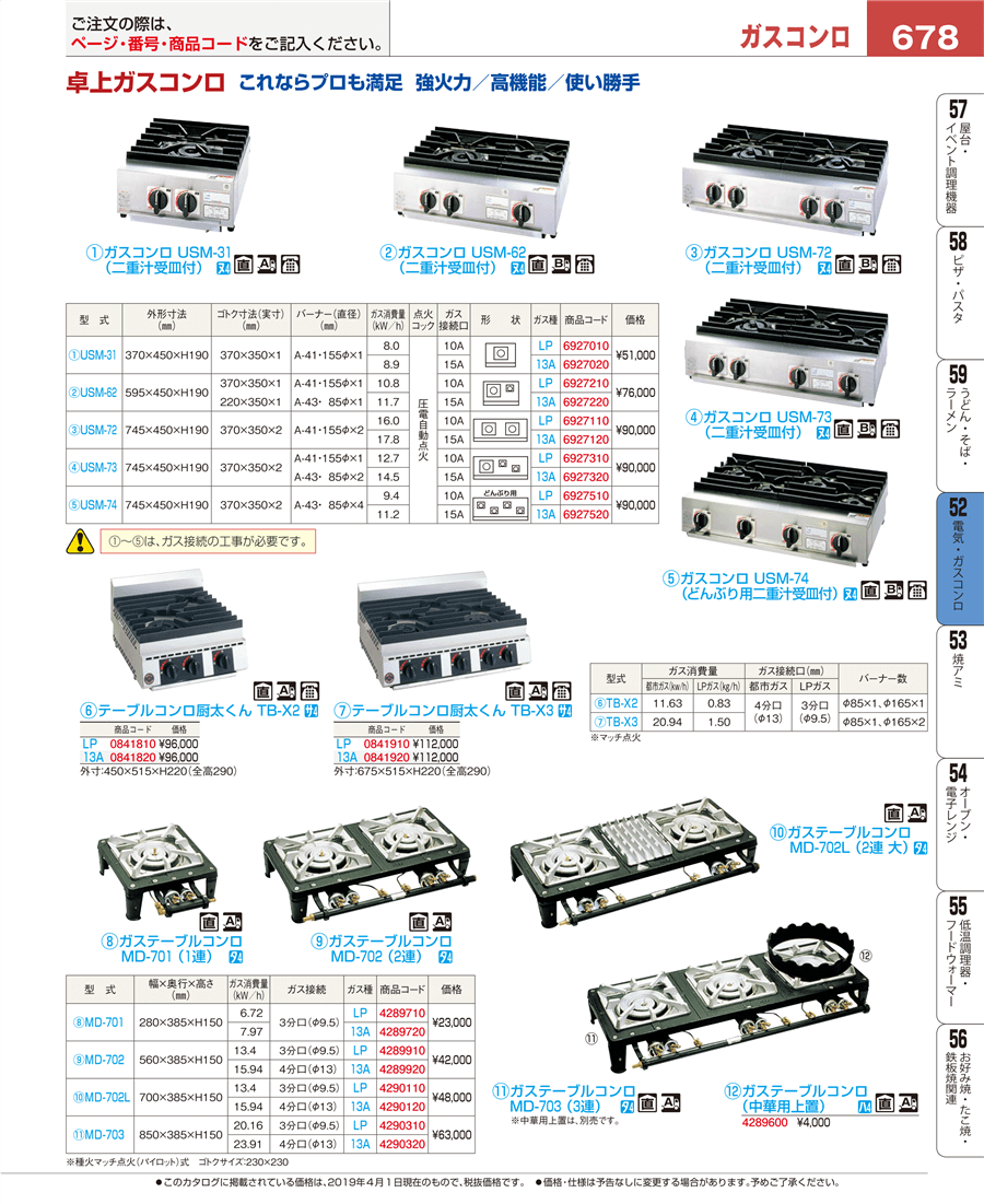 2022年最新海外 ガステーブルコンロ MD-702L 2連大