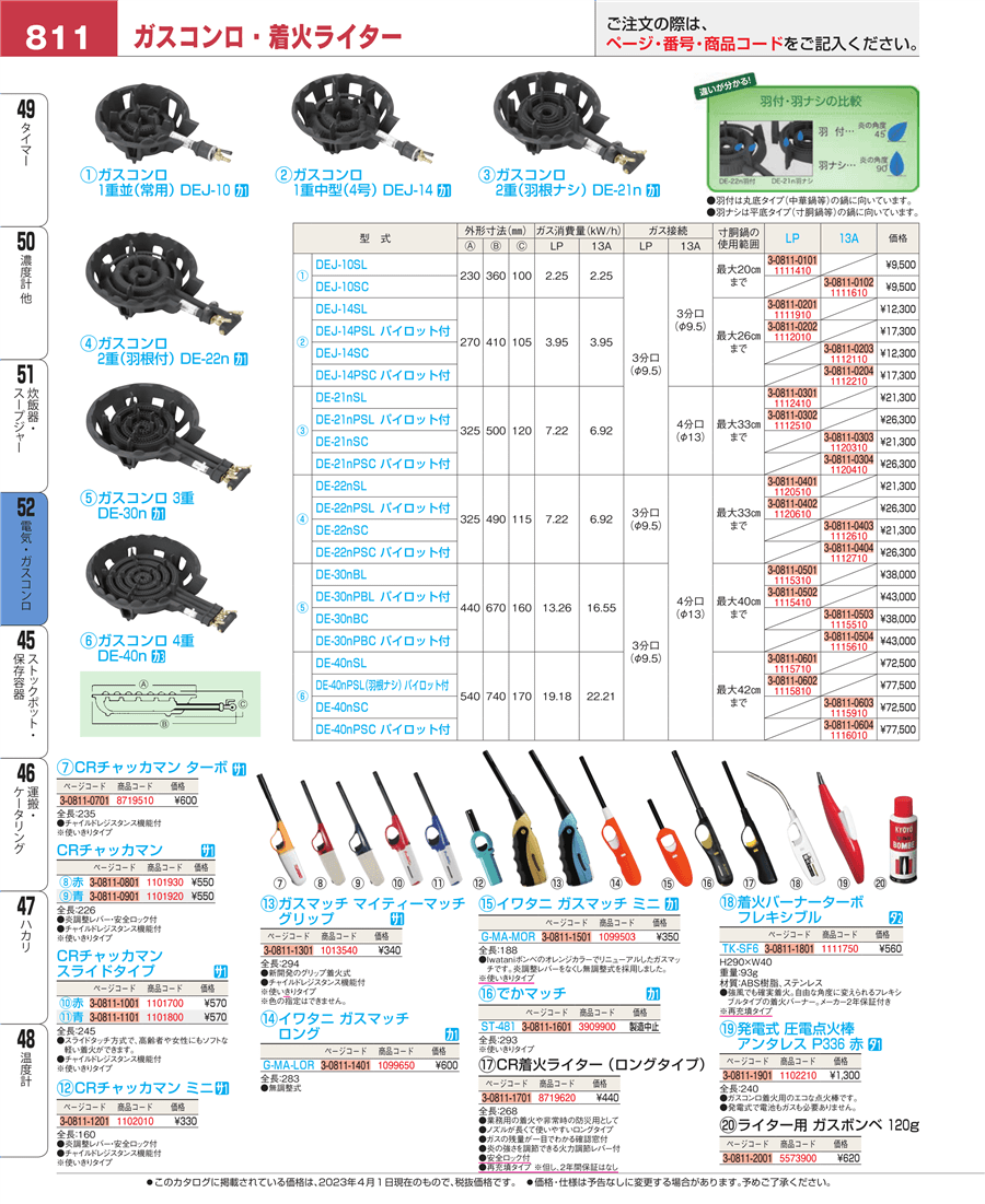 No.e23-1101800ＣＲチャッカマン スライドタイプ 青掲載ページ-業務用