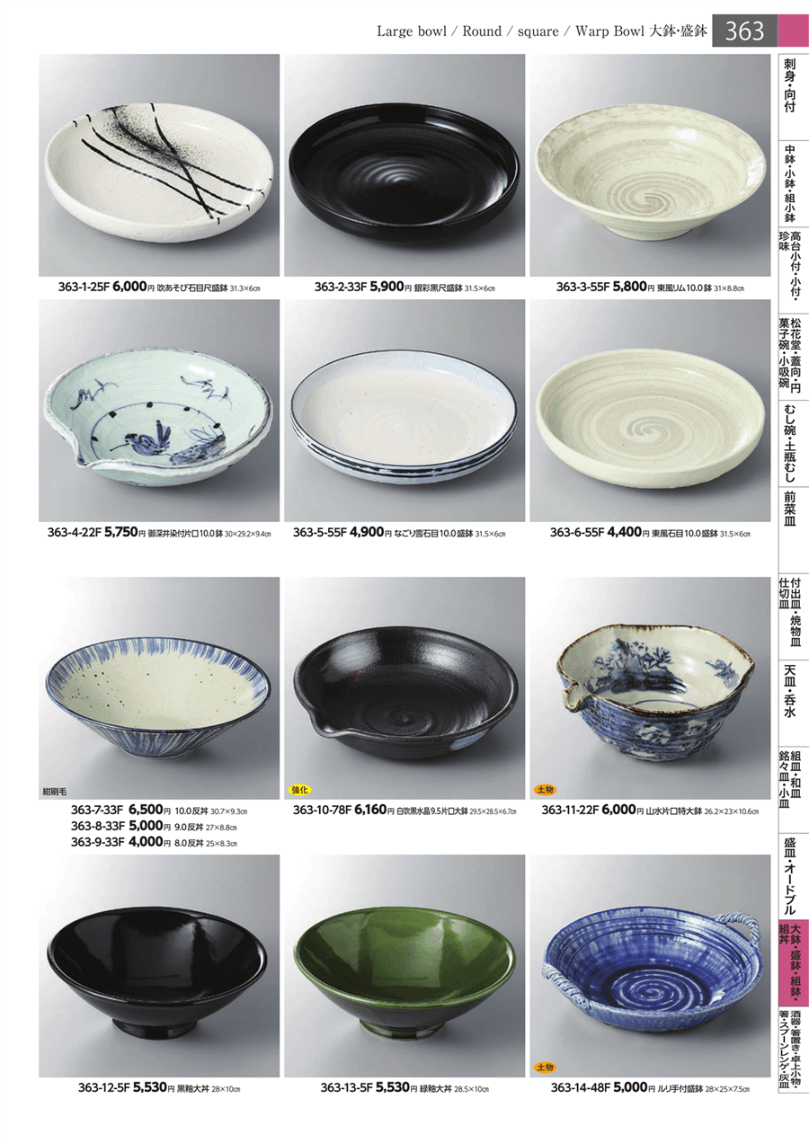 あらかじめ】 5個セット 大鉢・盛鉢 緑釉大丼 [28.5 x 10cm] | 盛り鉢