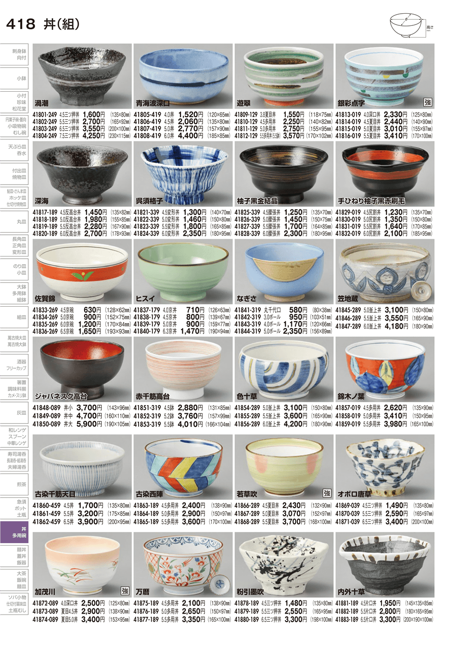 SALE／65%OFF】 陶雅 古染十草高台5.5寸丼
