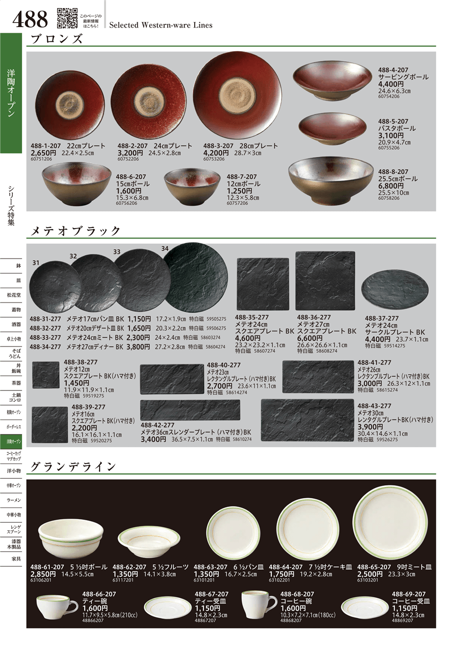 No.488-38-277ﾒﾃｵﾌﾞﾗｯｸ ﾒﾃｵ12㎝ｽｸｴｱﾌﾟﾚｰﾄ BK(ﾊﾏ付き)掲載ページ